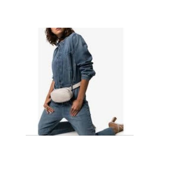 Frame Painter Denim Jumpsuit Overalls In Cove Blue Long Sleeve Size M - Picture 3 of 15